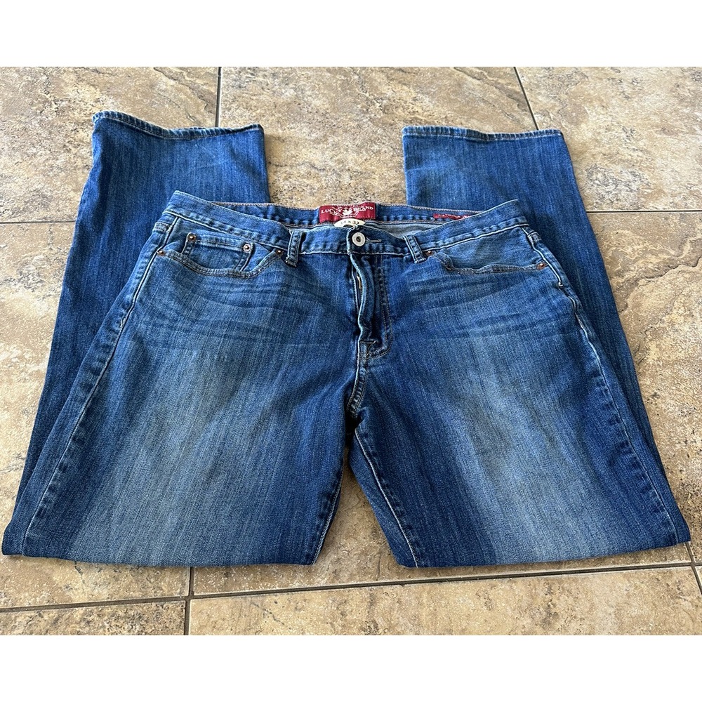 Lucky Brand 361 Vintage Straight Jeans Men's 34x32  Denim Pants Fit 35X31 - Picture 3 of 8